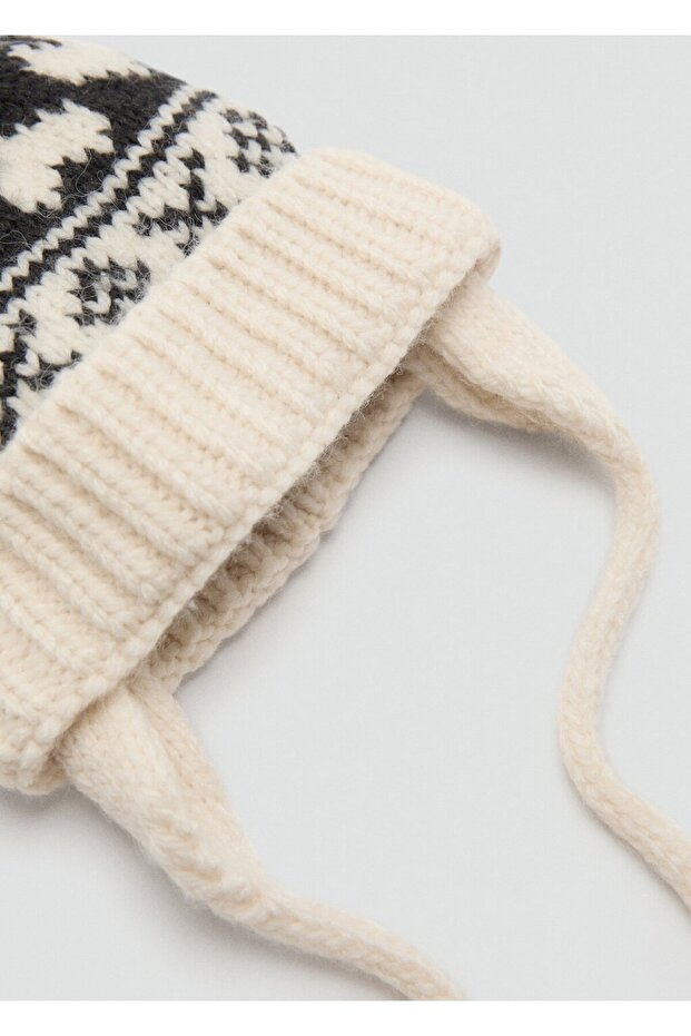 Ponponlu triko şapka - 1