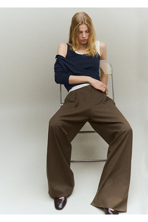 Yün karışımlı triko bluz - 7