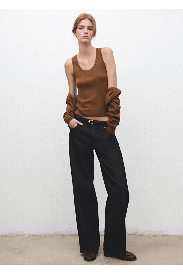 Yün karışımlı triko bluz - 2