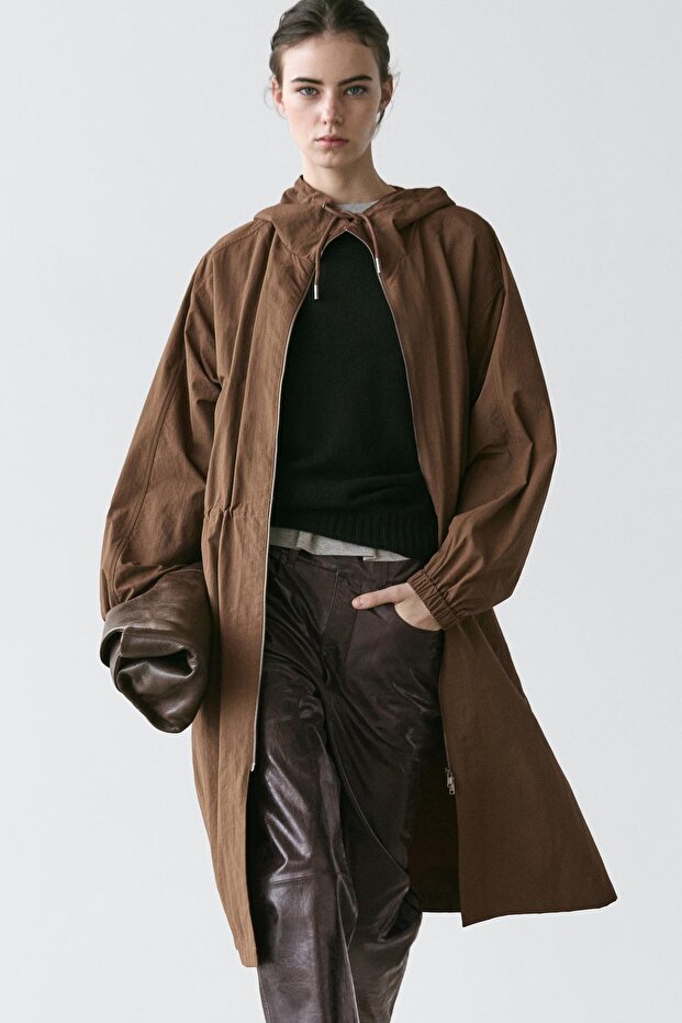 Long technical fabric parka - 2