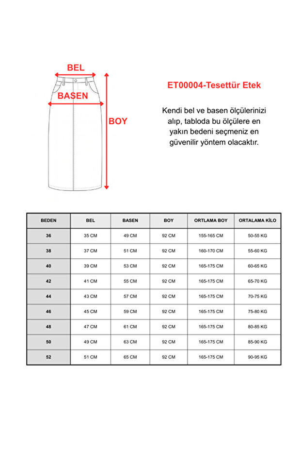 Tesettür Etek Badem - 9