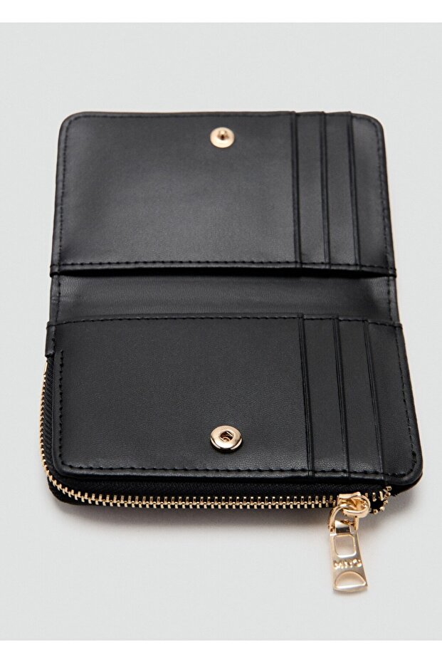 Saffiano görünümlü kapaklı cüzdan - 3