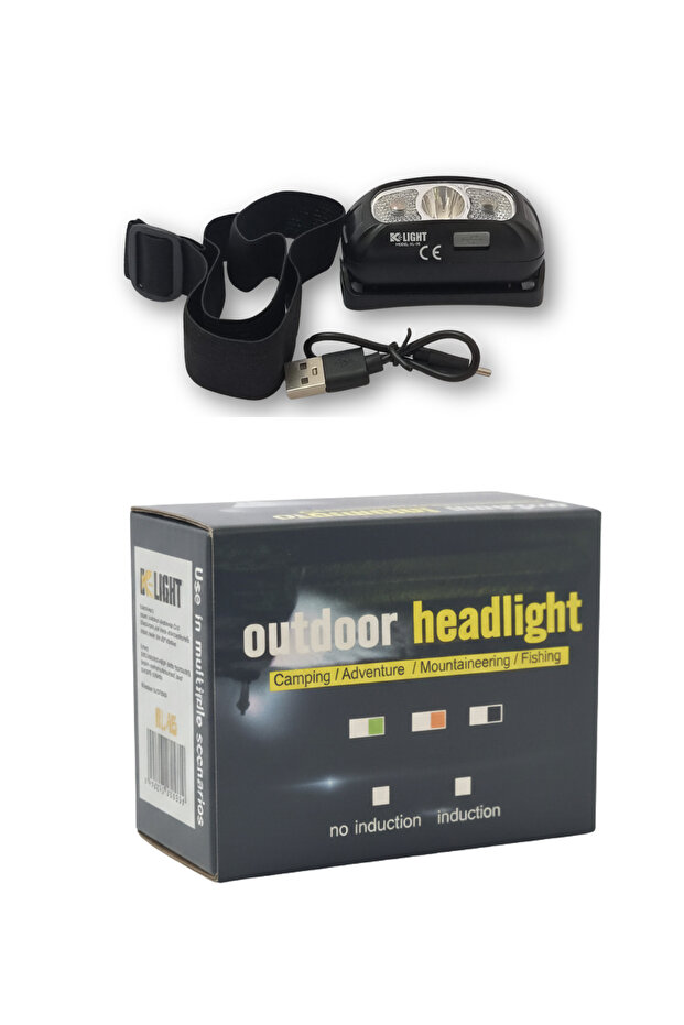 Şarjedilebilir Sensörlü Kafa Lambası KL-05 - 1