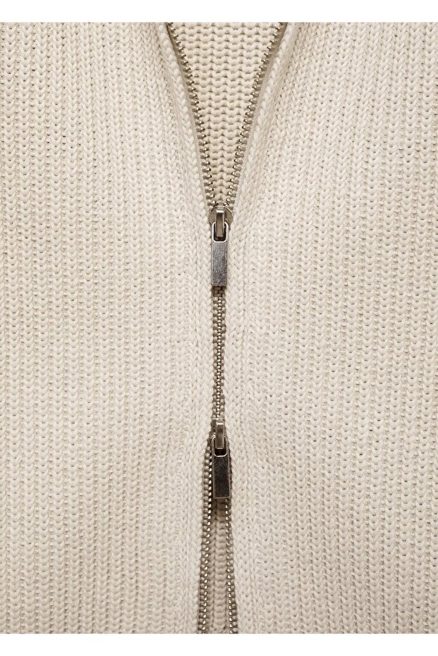 Triko fermuarlı yelek - 8