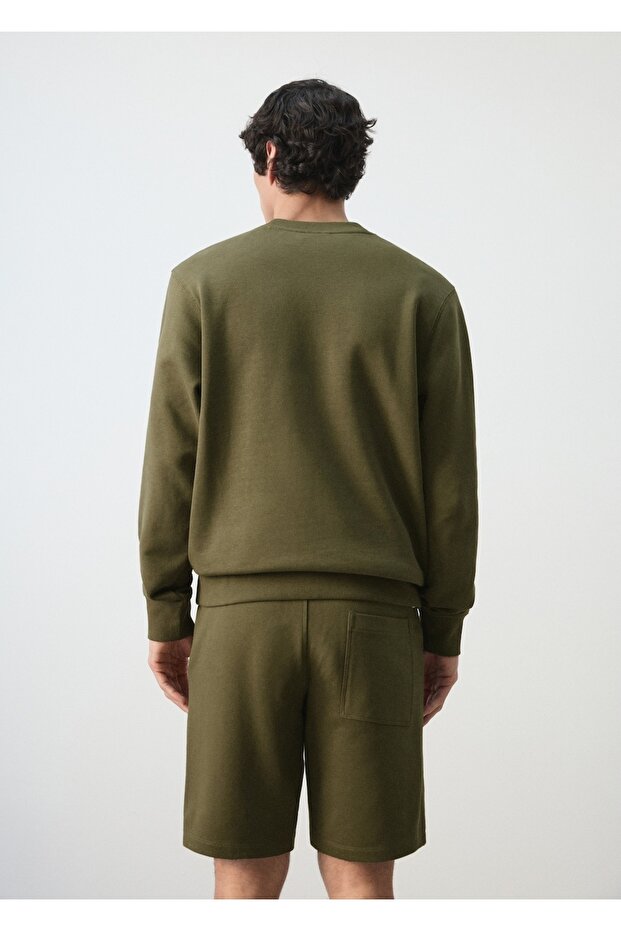 Regular kesim %100 pamuklu sweatshirt - 4