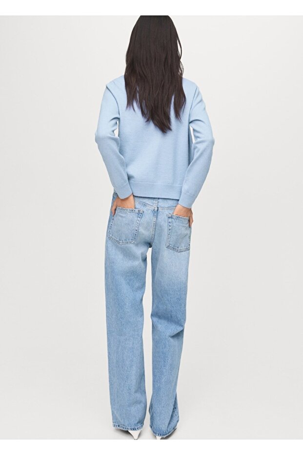 Baklava desenli triko hırka - 4