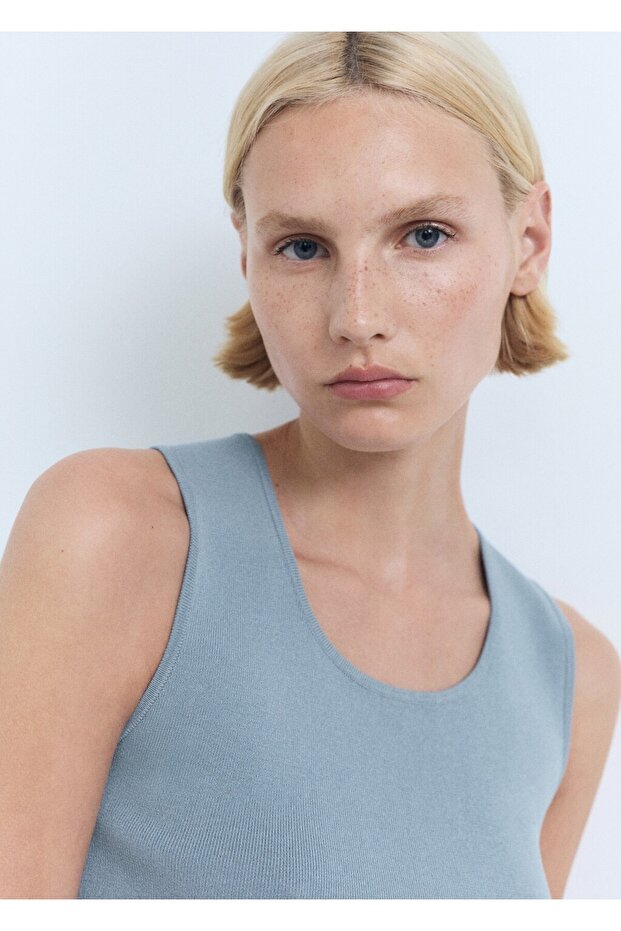 İnce örgü bluz - 6