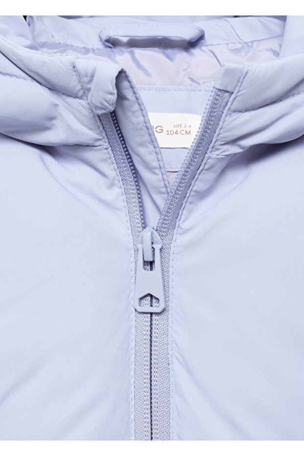 Kapüşonlu kapitone anorak - 7