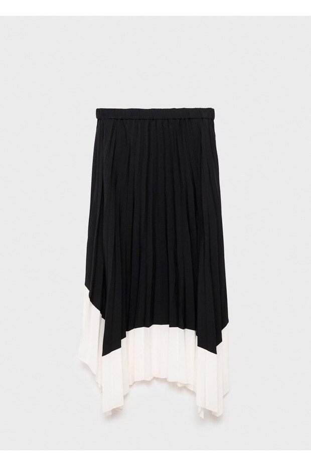 Pileli asimetrik etek - 3