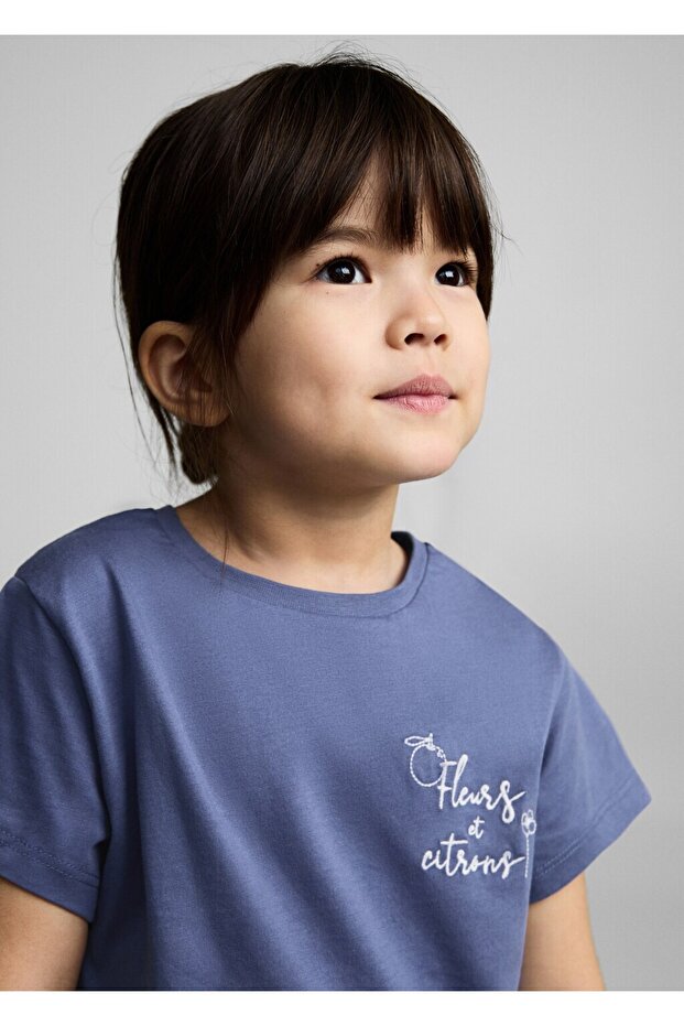 İşlemeli pamuklu tişört - 6