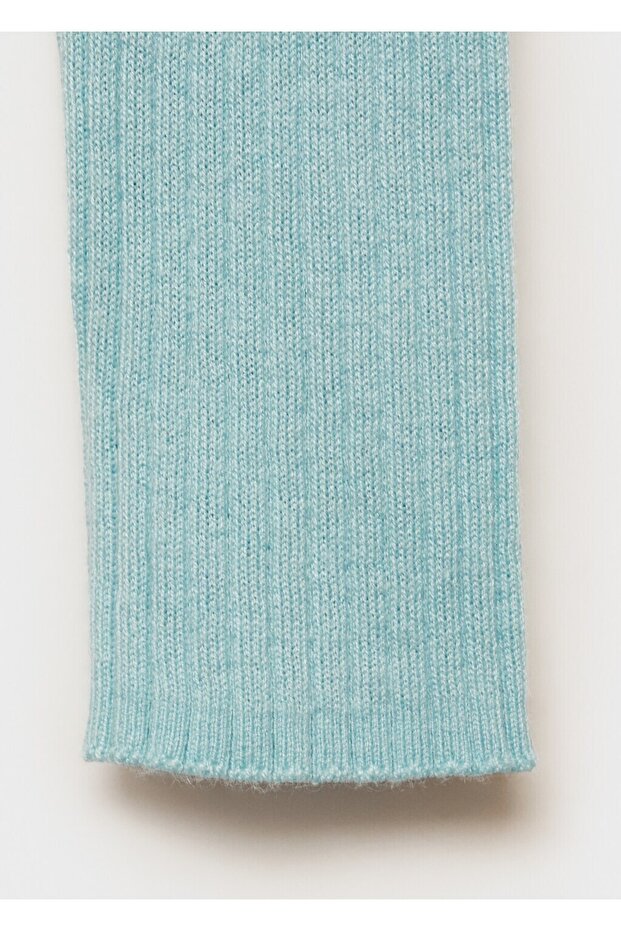 Yün karışımlı balıkçı yaka kazak - 5