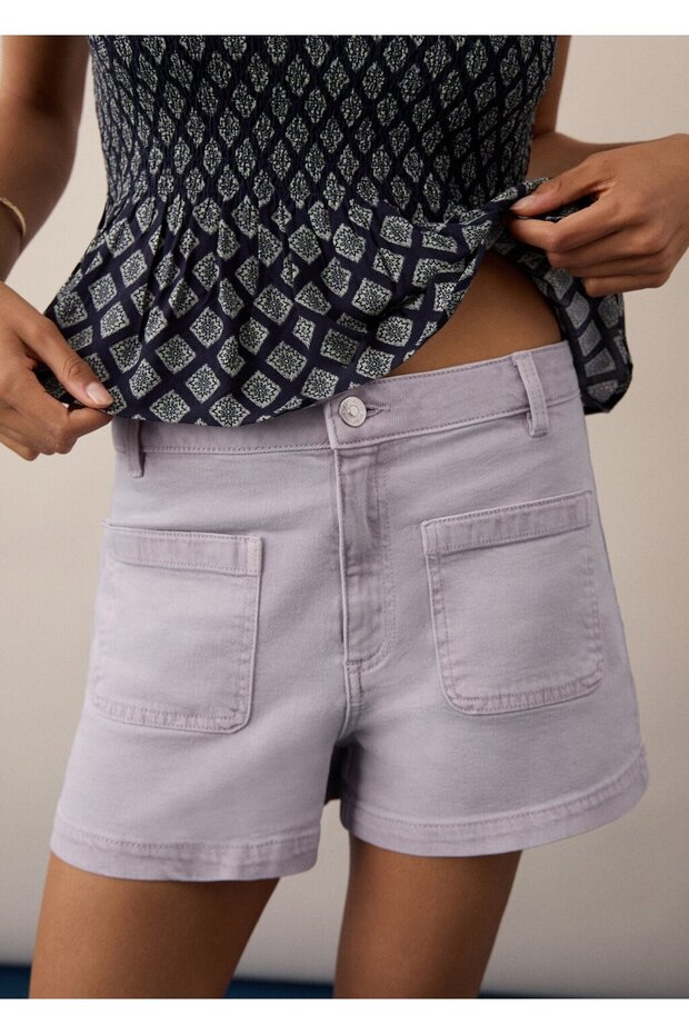 Cepli denim şort - 6