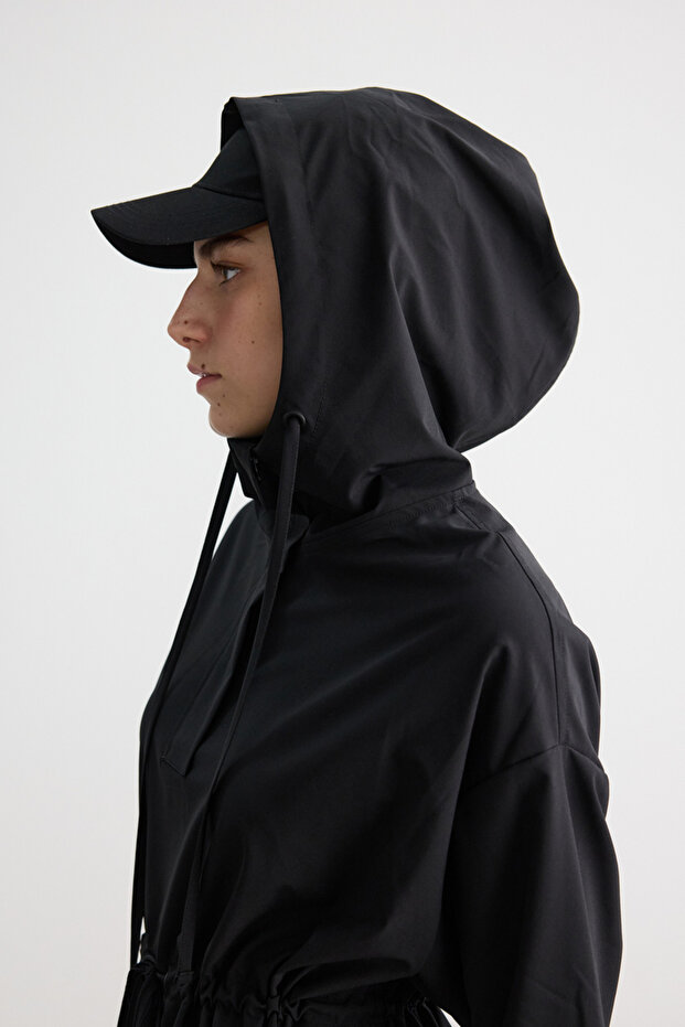 SİYAH KAPÜŞONLU MAYO - 3