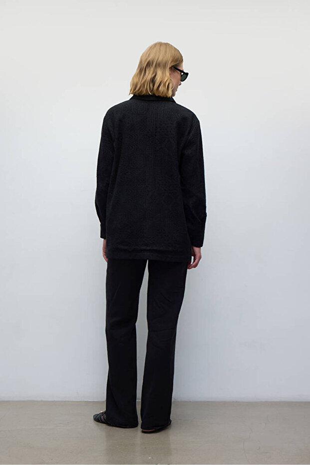 SİYAH KROŞE CEKET - 7