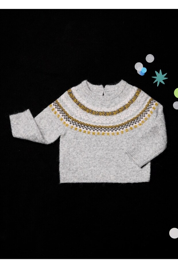 Jakarlı örgü kazak - 3