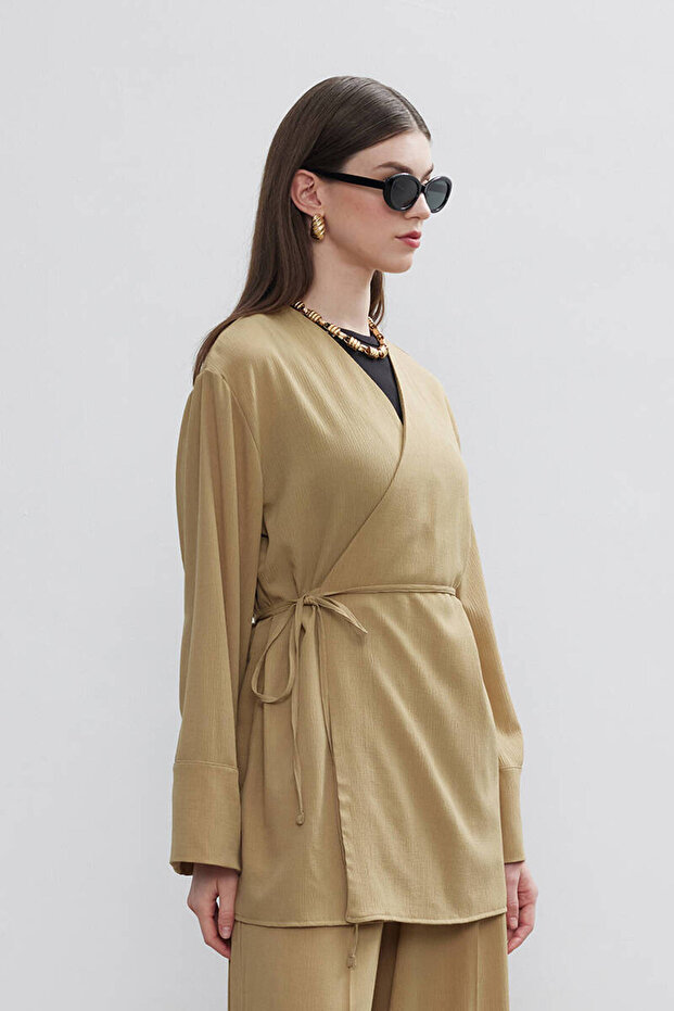 Блуза с креп плат - 4