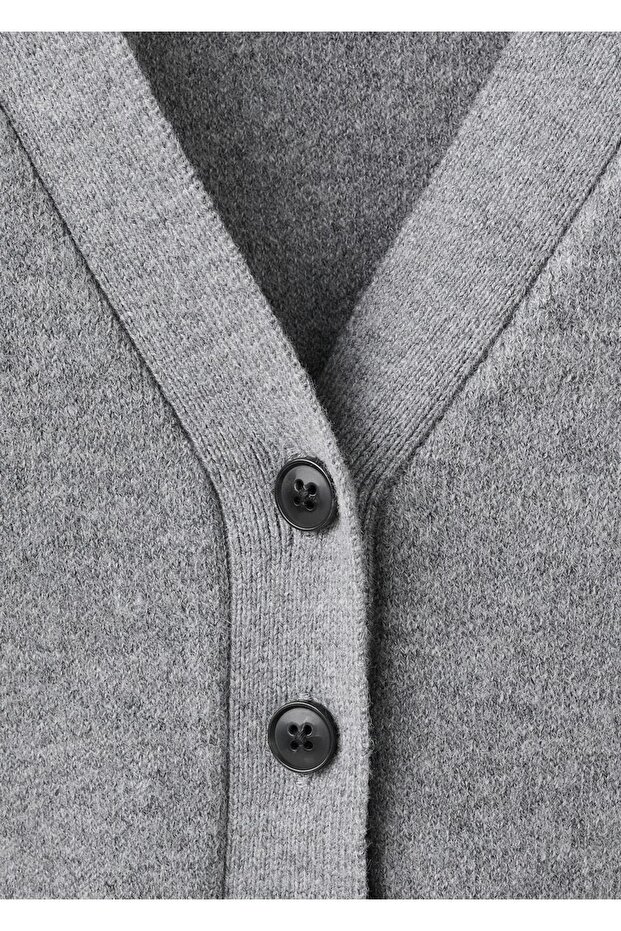 V yaka triko hırka - 5