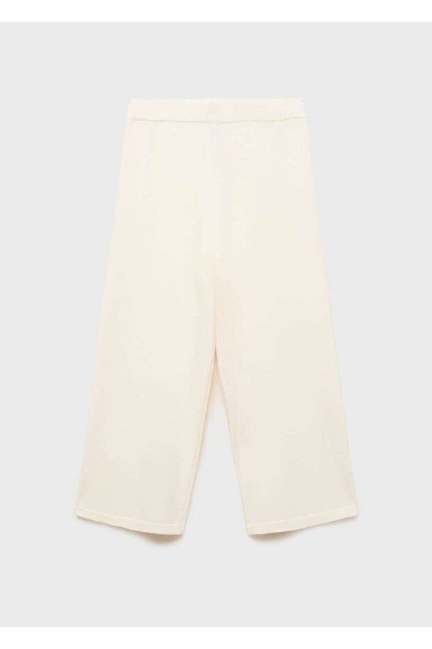 Kısa paçalı triko pantolon - 3