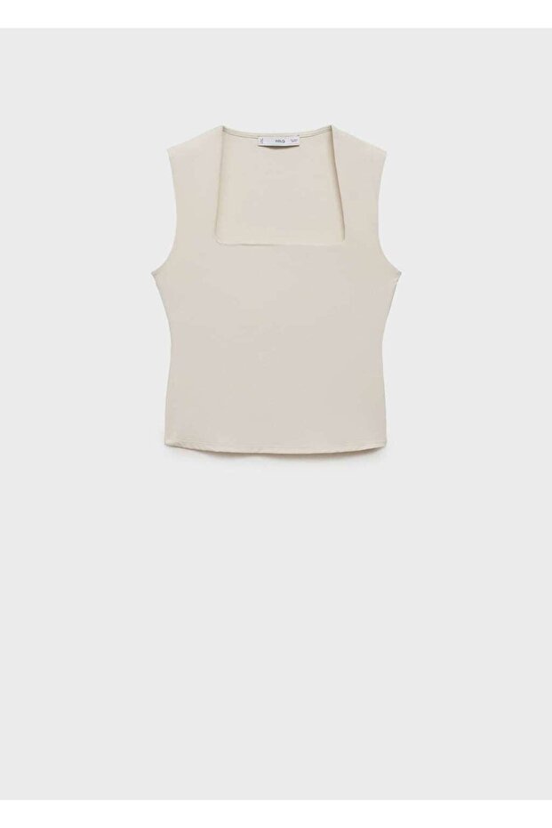 Geniş askılı dar kesim bluz - 3