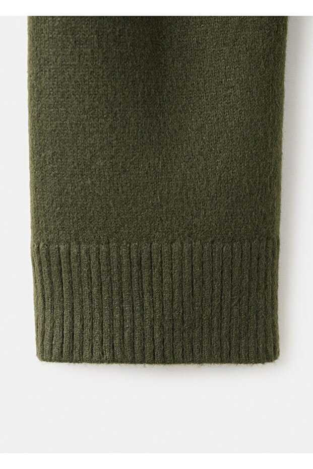 Perkins yaka düğmeli kazak - 5