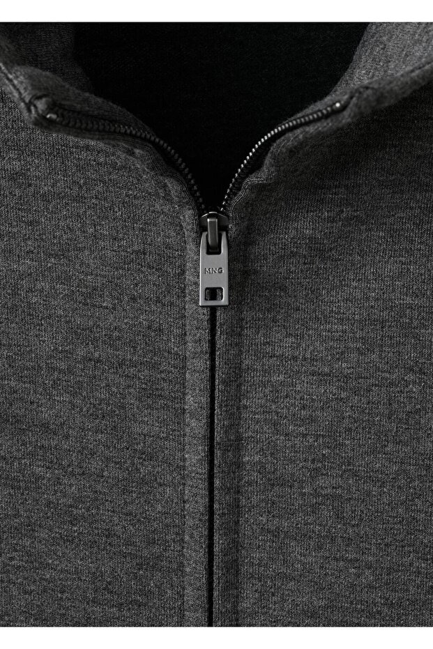 Regular fit fermuarlı sweatshirt - 8