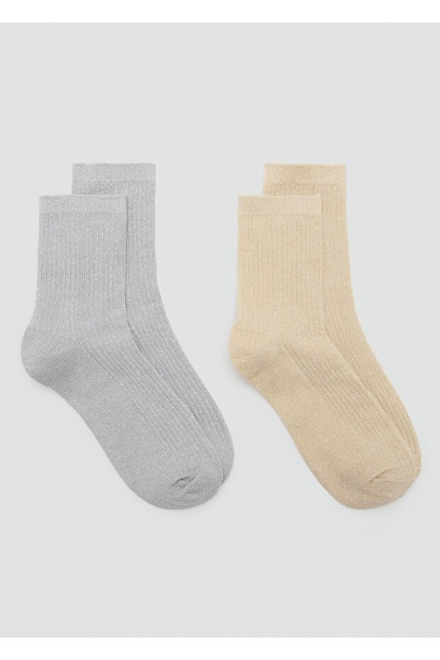 2'li fitilli simli çorap seti - 2