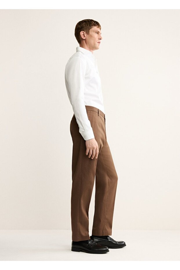 Regular fit pamuklu pantolon - 7