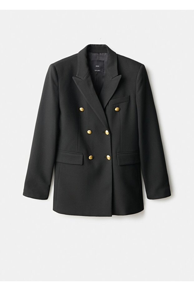 Çift düğmeli blazer ceket - 3
