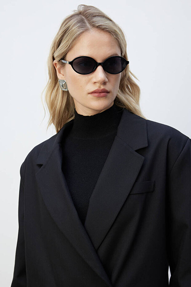 SİYAH KRUVAZE BLAZER - 6