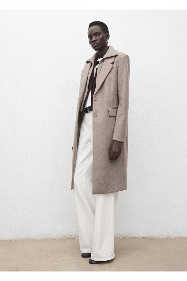 Çıkarılabilir yakalı palto - 2