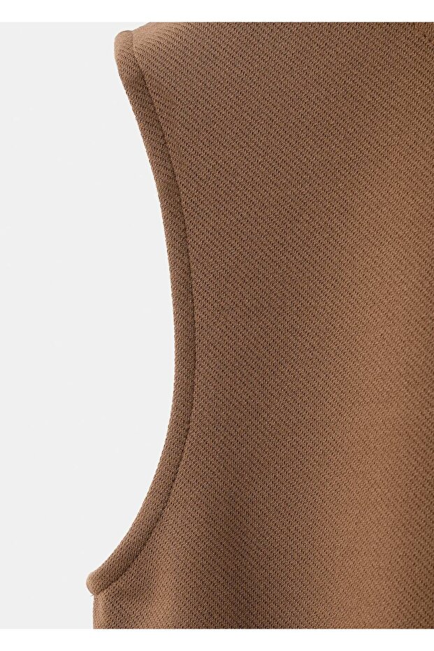 Geniş askılı dar kesim bluz - 5