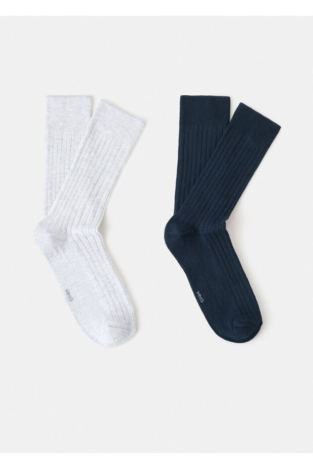 2'li fitilli pamuklu çorap seti - 1