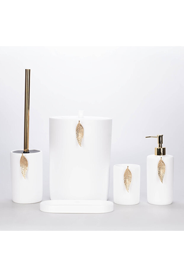 Leaf Banyo Seti Beyaz Altın - 1