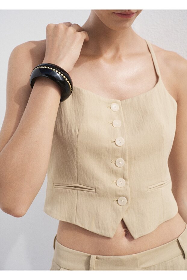 Lyocell kumaş yelek - 1