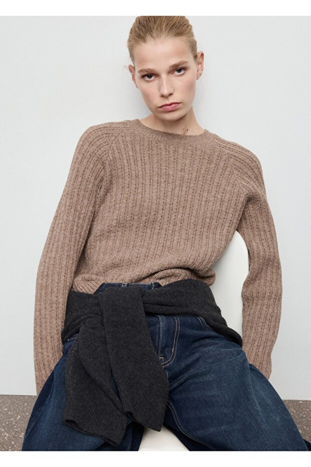 Ajur örgü kazak - 1