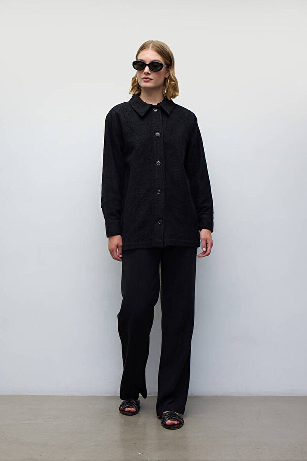 SİYAH KROŞE CEKET - 3