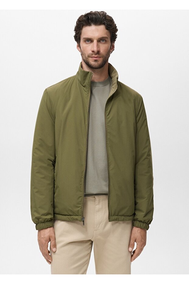 Çift taraflı su itici kapitone ceket - 8