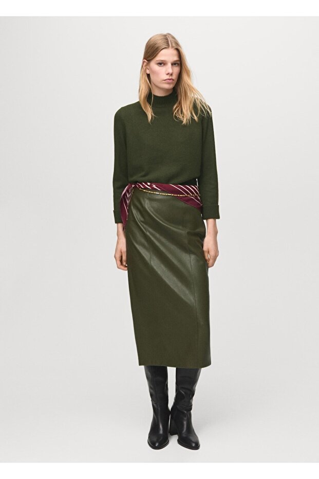 Perkins yaka düğmeli kazak - 2