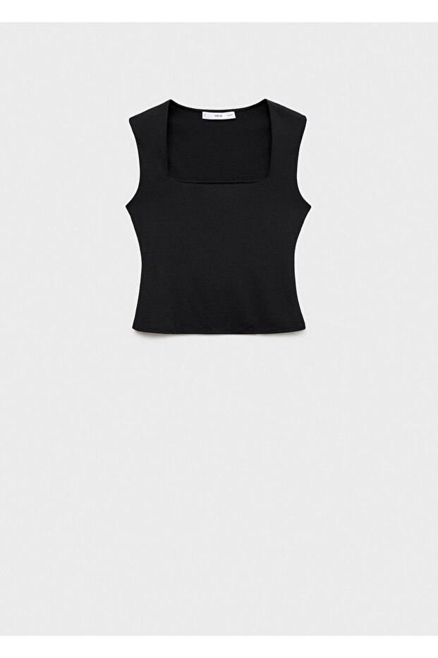 Geniş askılı dar kesim bluz - 3