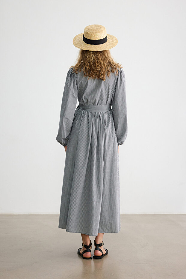 SİYAH PÖTİKARE ELBİSE - 9