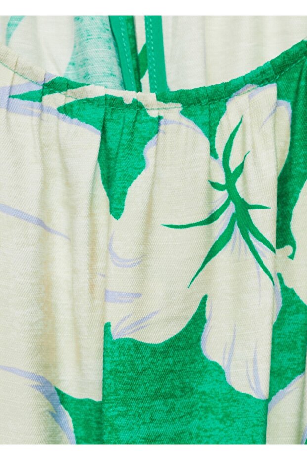 Kemerli desenli tulum - 5