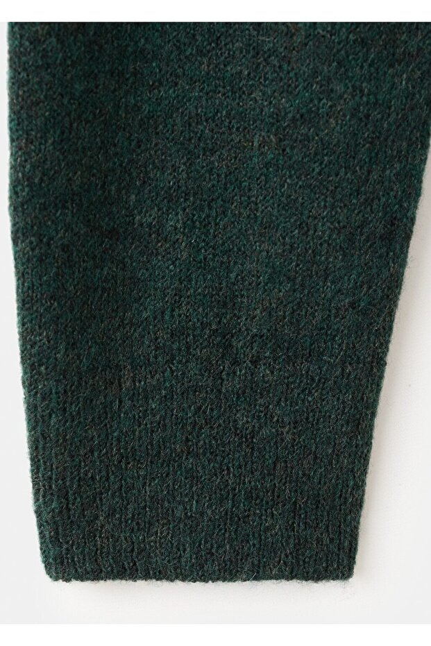 Triko düğmeli hırka - 5