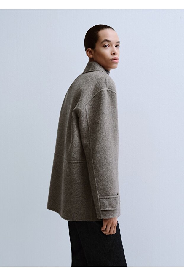 Cepli yün ceket - 6