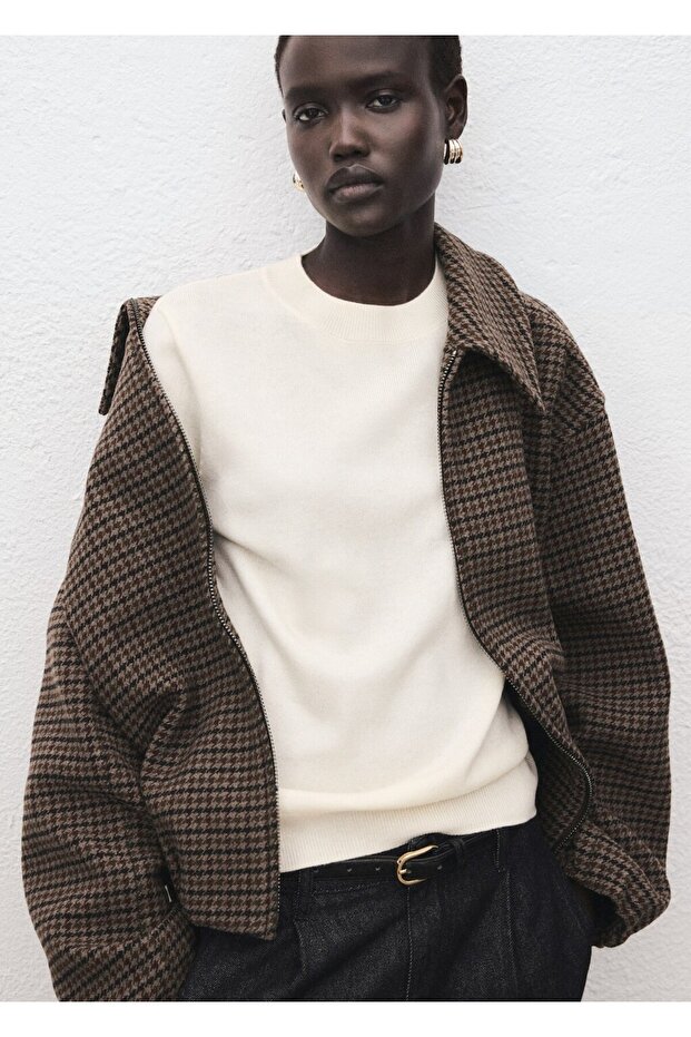 Yuvarlak yaka triko kazak - 7