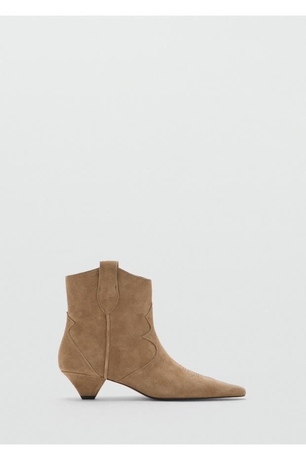 Süet kitten topuklu bot - 3