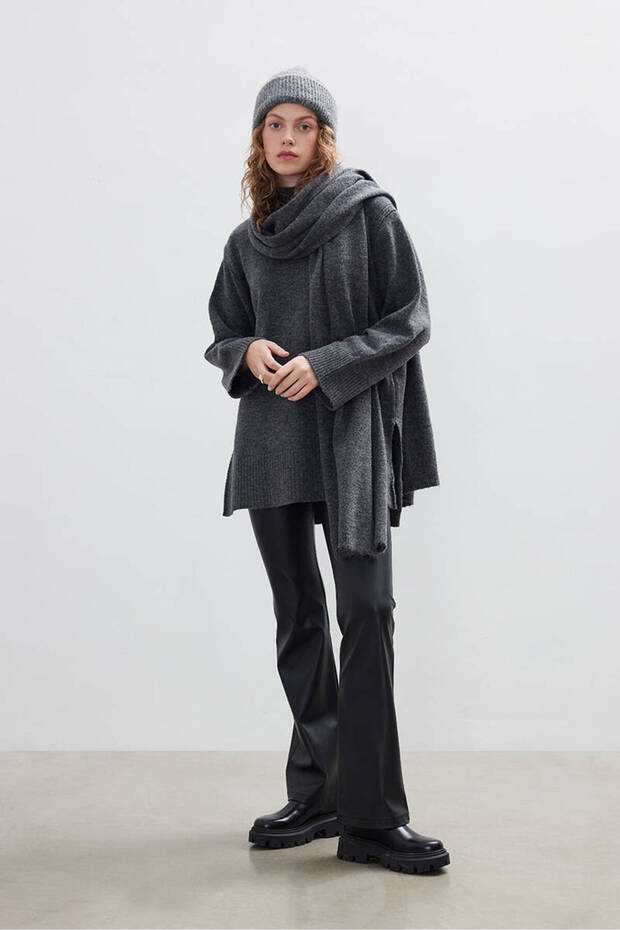 ANTRASİT SOFT ATKI - 3