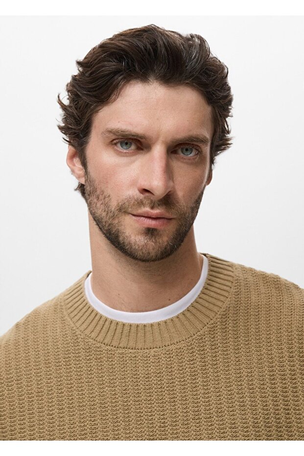 %100 pamuklu kalıplı kazak - 6