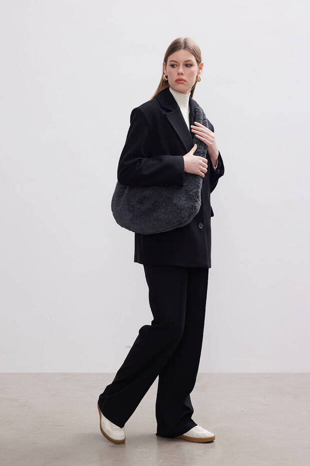 SİYAH KAŞE BLAZER - 7