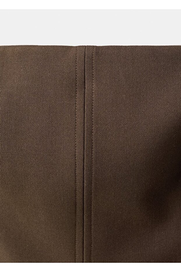 Straplez evaze elbise - 5