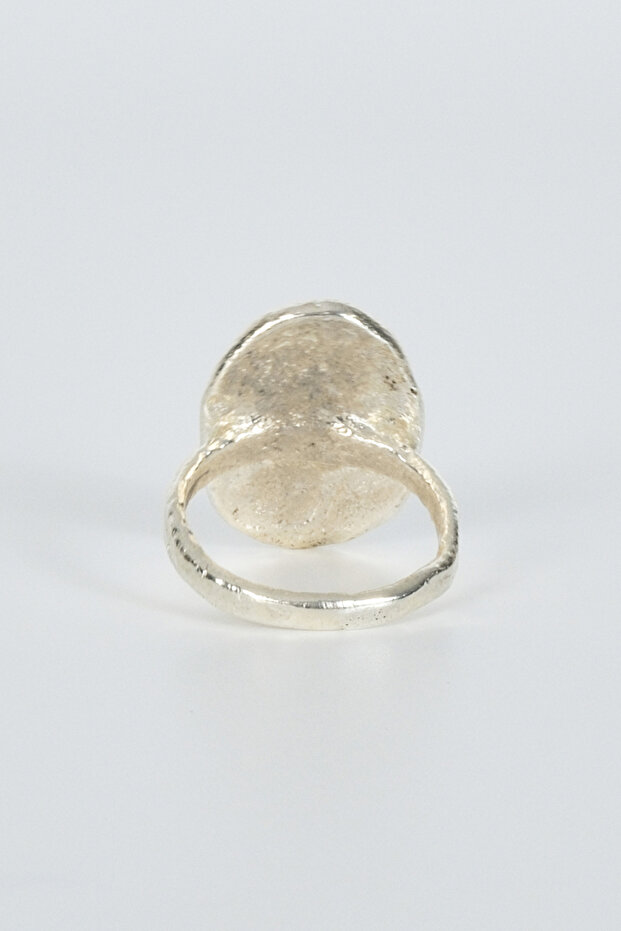 خاتم على شكل ثعبان فضي - 3